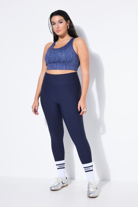 Legging en jersey côtelé, coupe Tight Fit près du corps et taille élastique