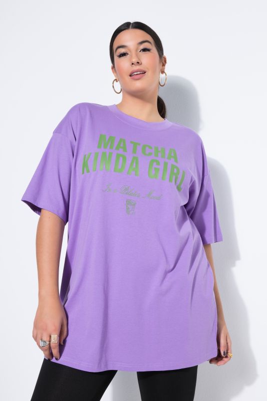 T-shirt oversize, message imprimé