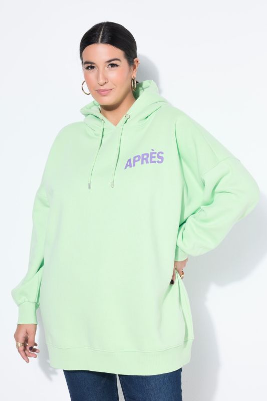 Sweat-shirt à capuche oversize, imprimés