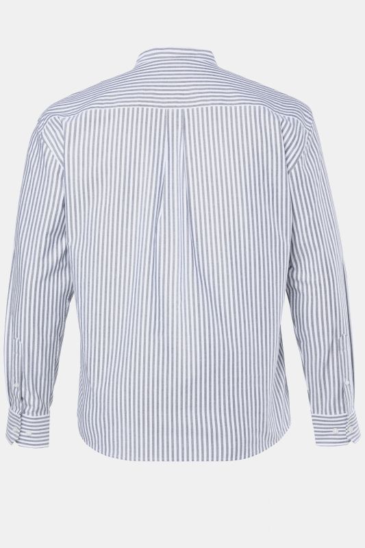 Chemise Oxford, manches longues et col montant, coupe Modern Fit - jusqu'au 8 XL