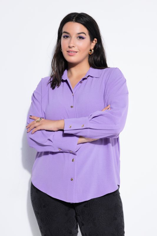 Chemisier oversize. Boutons fantaisie