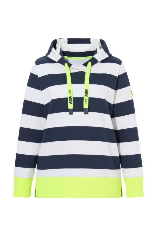 Sweat-shirt à rayures avec détails colorés