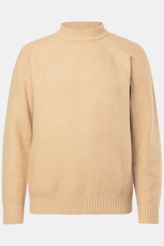 Pull JP 1880 en maille texturé, manches longues raglan - jusqu'au 7 XL