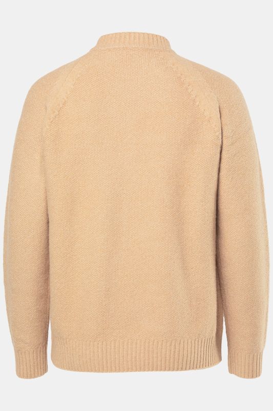 Pull JP 1880 en maille texturé, manches longues raglan - jusqu'au 7 XL