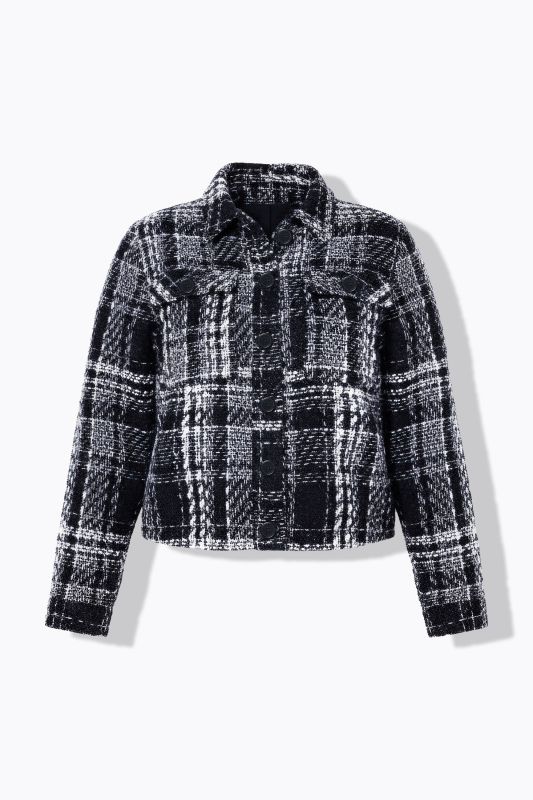 Veste en tissu bouclé scintillant, coupe Boxy Shape