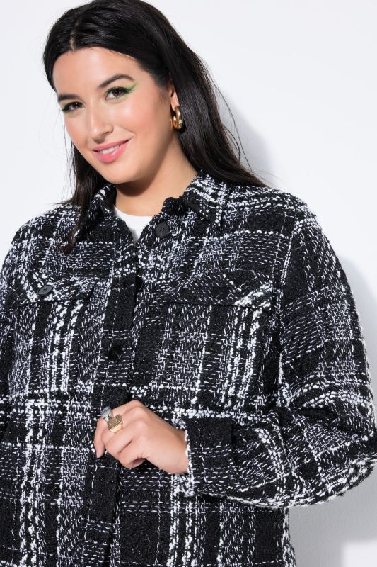 Veste en tissu bouclé scintillant, coupe Boxy Shape