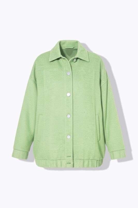 Blouson aspect lainage, coupe oversize plus longue que la normale