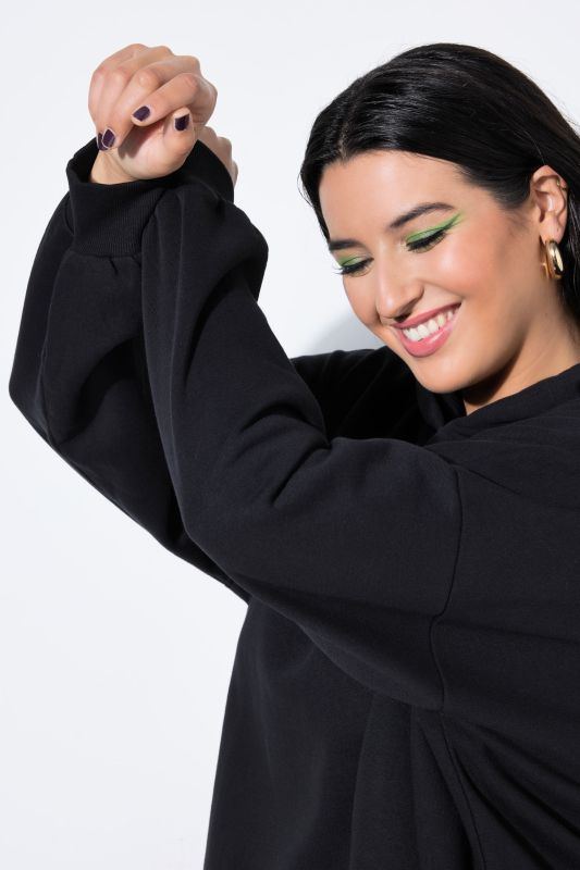 Robe midi oversize en molleton