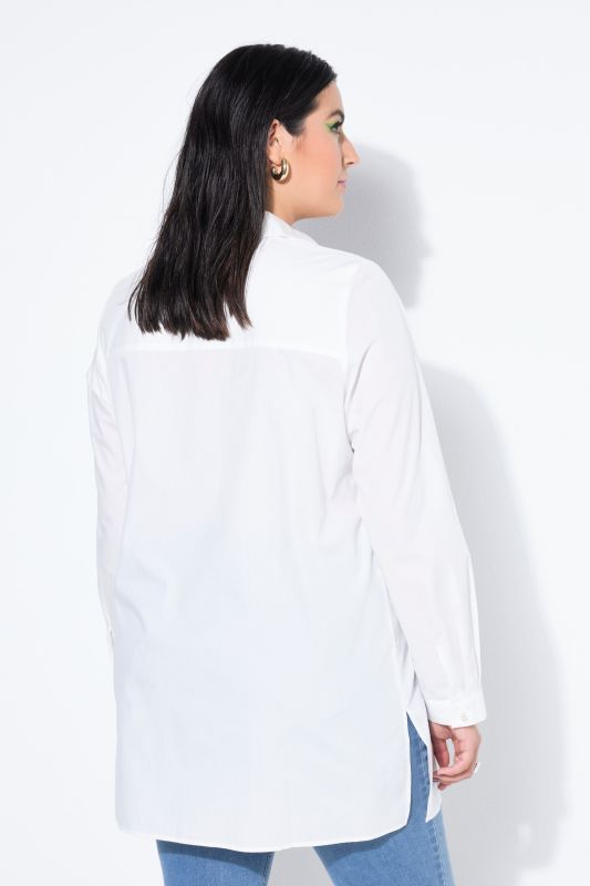 Chemisier coupe Boxy Shape, perles fantaisie en guise de boutons