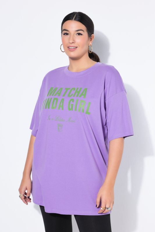 T-shirt oversize, message imprimé
