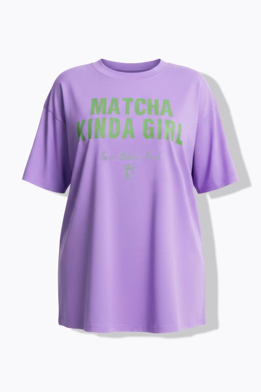 T-shirt oversize, message imprimé