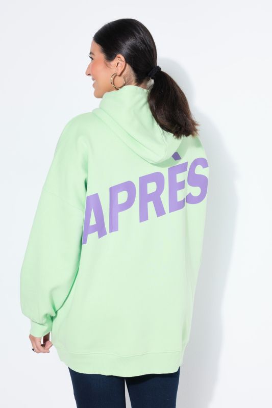 Sweat-shirt à capuche oversize, imprimés