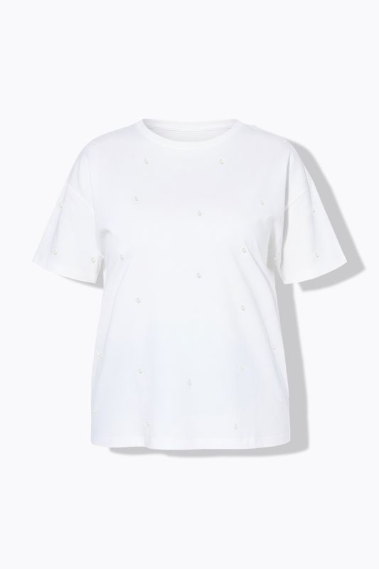 T-shirt oversize, perles fantaisie