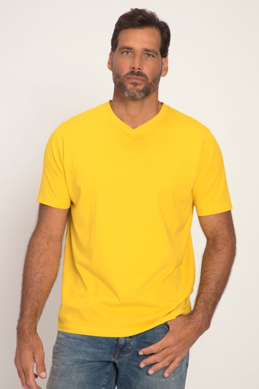 T-shirt JP 1880 Basic, col en V - jusqu'au 8 XL