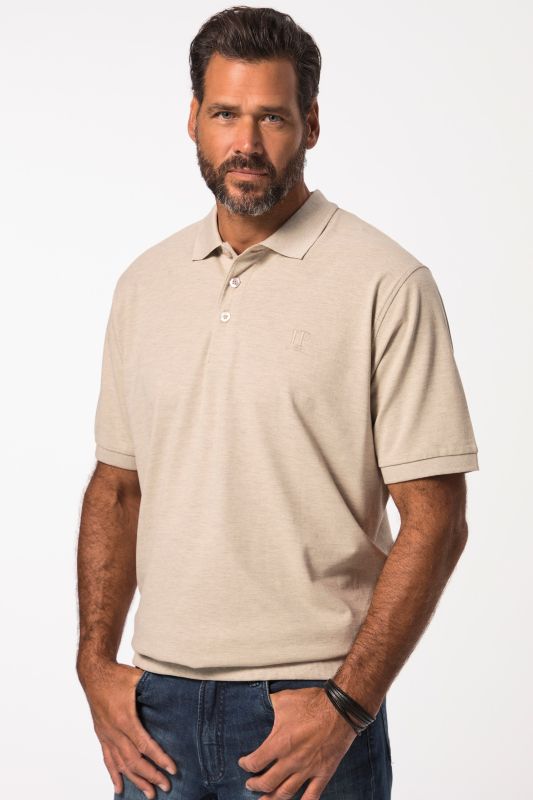 Polo en piqué à manches courtes, coupe ventre confort, collection Basic - du XXL au 10 XL