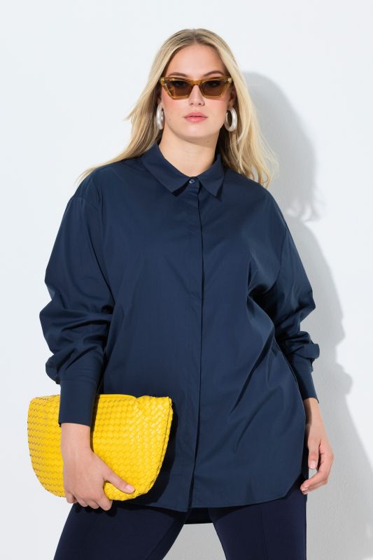 Chemisier oversize à manches longues