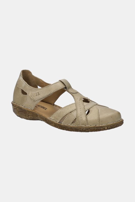 Sandales en cuir Josef Seibel. Fermeture velcro - largeur H