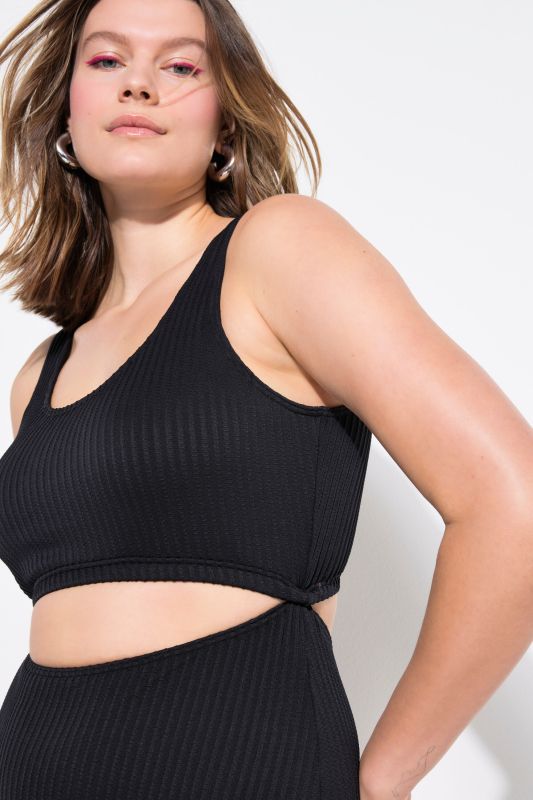 Maillot de bain 1 pièce esprit bikini, avec coques souples