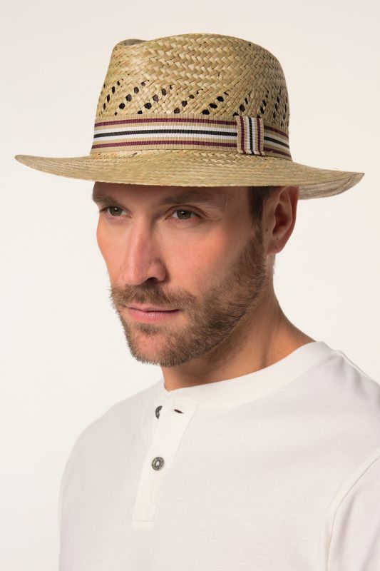 Chapeau en paille tressée