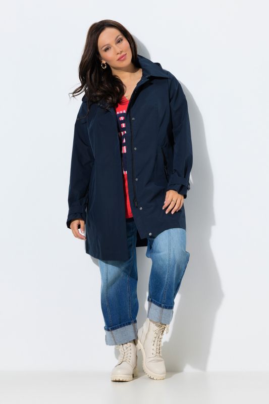 Trench-coat technique HYPRAR à capuche, modèle déperlant