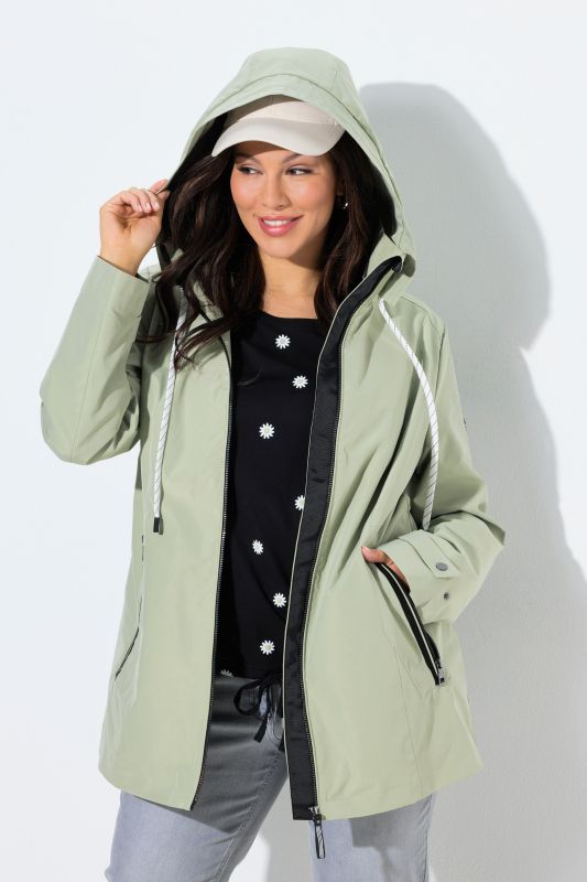 Veste technique HYPRAR à capuche, matière déperlante, coupe évasée