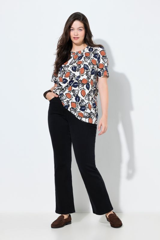 Jean Bootcut Marie en coton bio, taille élastique