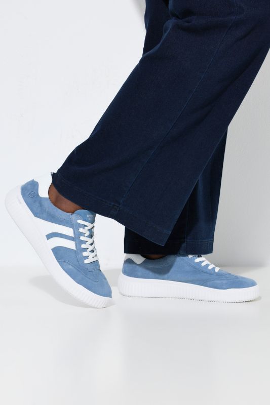 Sneakers en cuir Remonte, mélange de cuirs, semelle intérieure amovible - largeur G