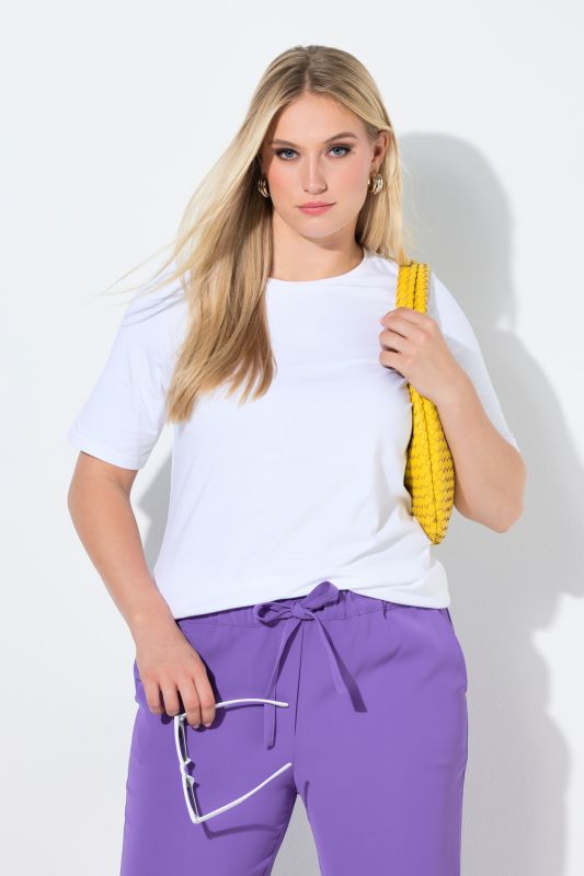 T-shirt col rond et manches courtes, coupe Slim Fit