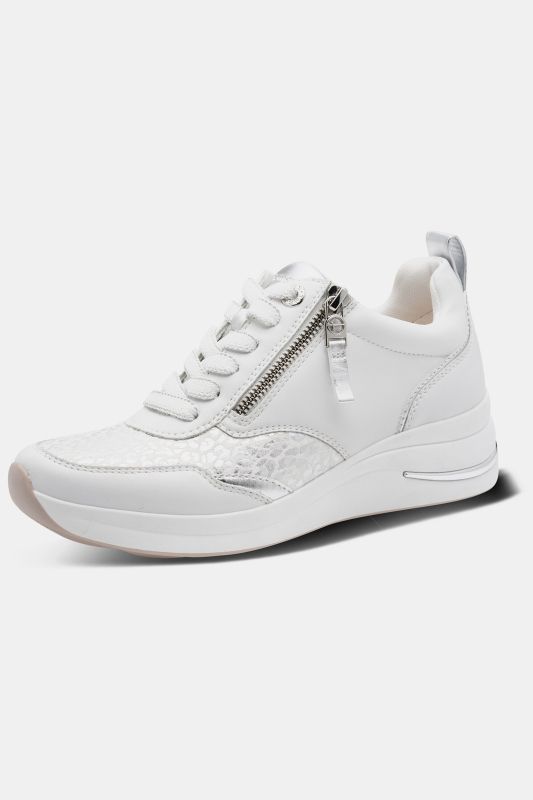 Sneakers en cuir Tamaris Comfort, semelle de propreté amovible – largeur Wide Fit confortable