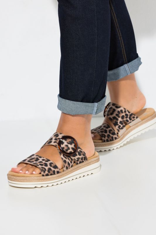 Mules Remonte Soft, fermeture à scratch, semelle intérieure amovible - largeur F 1/2