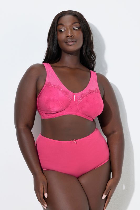 Soutien-gorge de maintien, sans armatures, dentelle - bonnet C-G