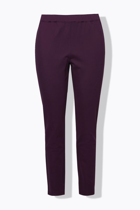 Pantalon Sienna en point de Rome, coupe près du corps et taille élastique