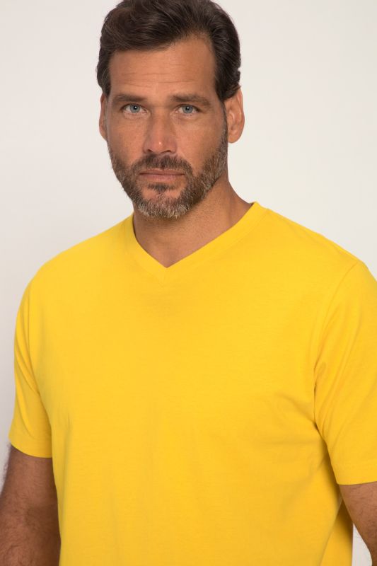 T-shirt JP 1880 Basic, col en V - jusqu'au 8 XL