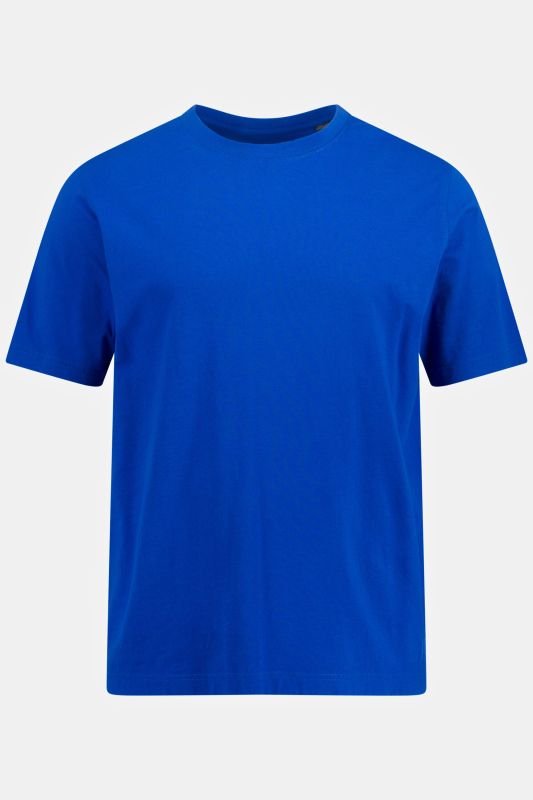 T-shirt Basic en coton peigné, col rond - jusqu'au 8 XL