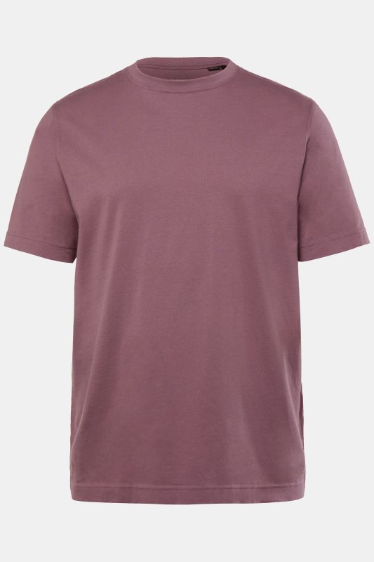 T-shirt Basic en coton peigné, col rond - jusqu'au 8 XL