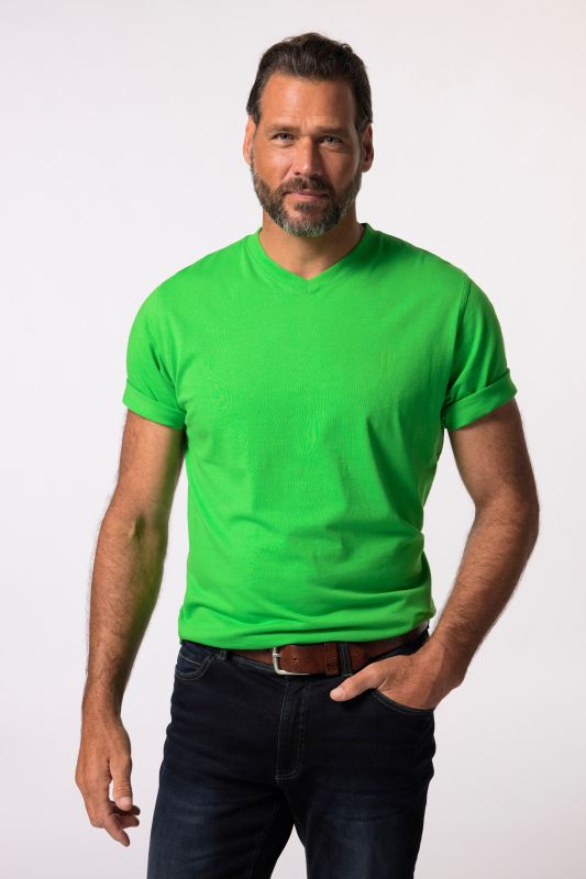 T-shirts, collection Basic, lot de 2. Col en V et manches courtes - jusqu'au 8XL