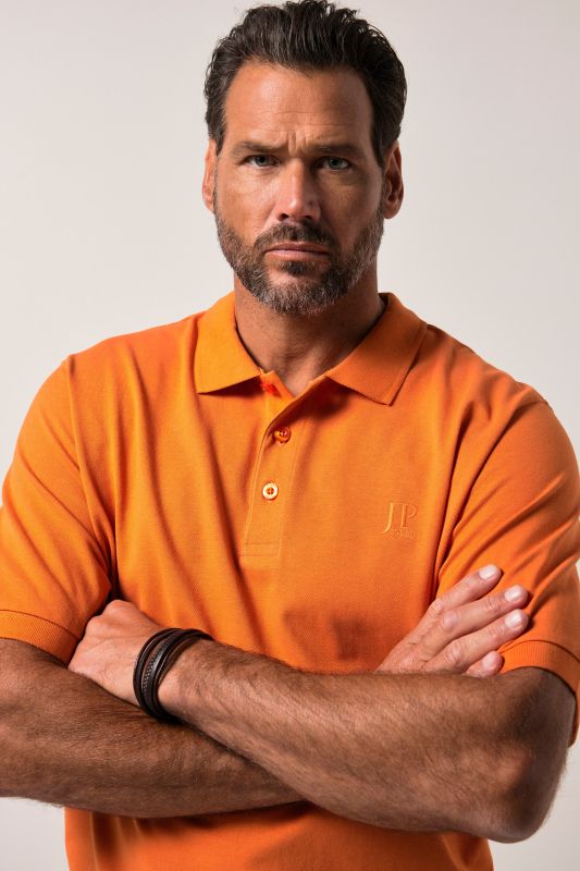 Polo en piqué à manches courtes, coupe ventre confort, collection Basic - du XXL au 10 XL