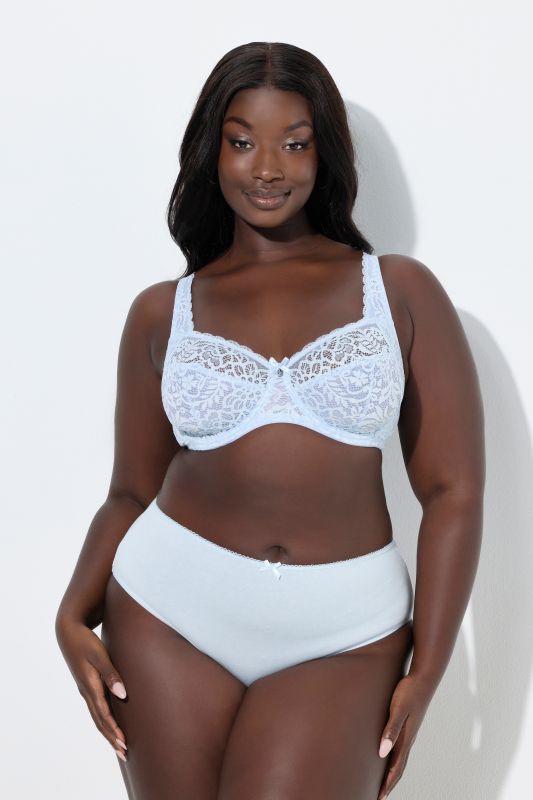 Soutien-gorge à armatures, dentelle florale, entièrement confectionné en dentelle, bonnet C-E