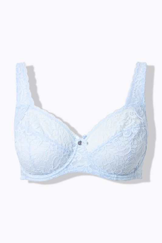 Soutien-gorge à armatures, dentelle florale, entièrement confectionné en dentelle, bonnet C-E
