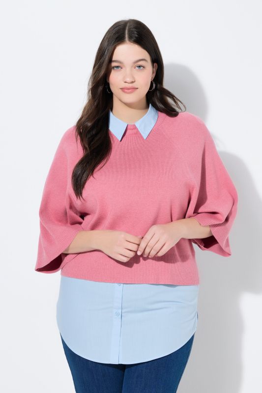 Rallonge chemisier, base arrondie et coupe évasée