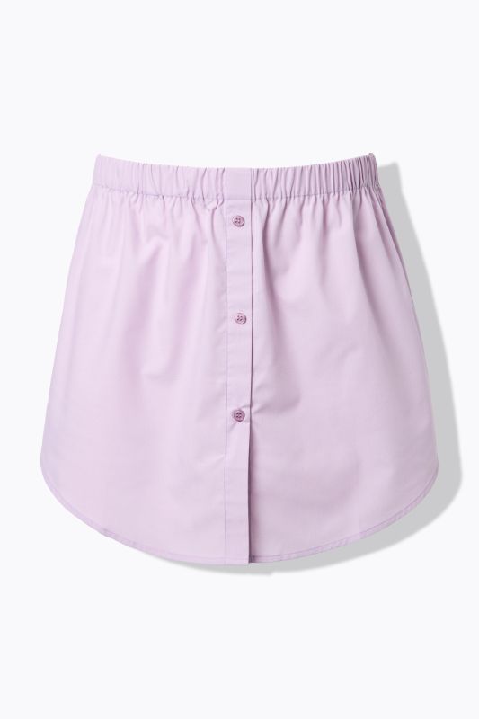 Rallonge chemisier, base arrondie et coupe évasée