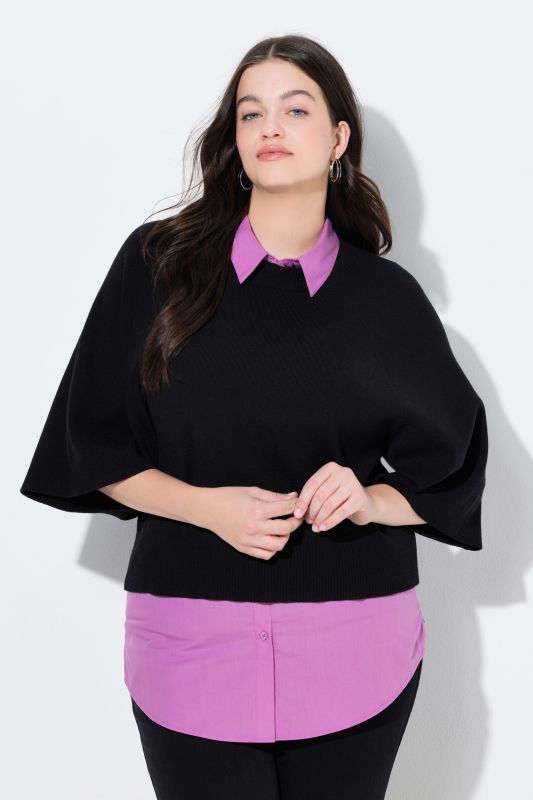 Rallonge chemisier, base arrondie et coupe évasée