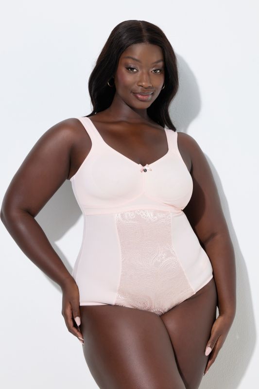 Body gainant, dentelle, sans armatures, bretelles réglables