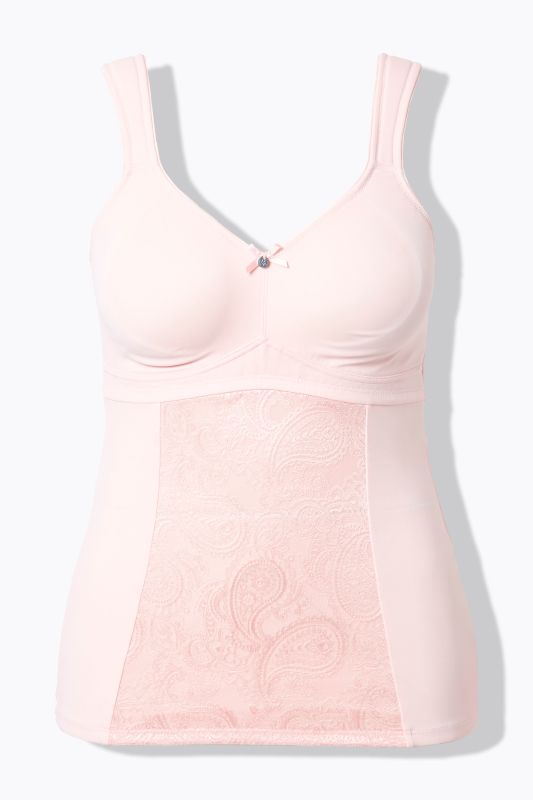 Haut gainant, dentelle, sans armatures, bretelles réglables