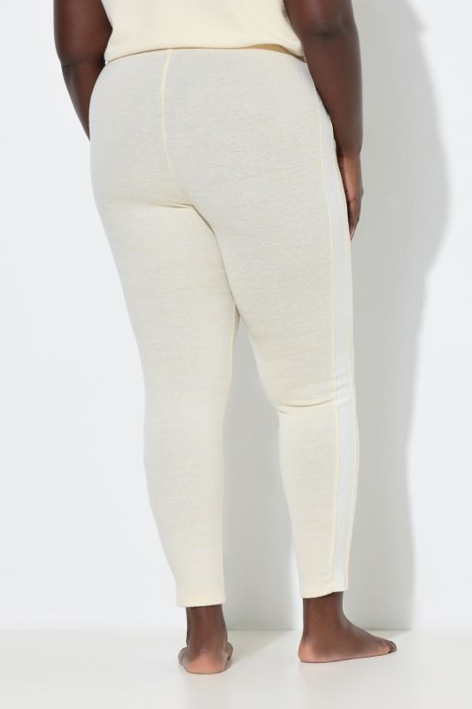 Legging loungewear, rayures latérales, ceinture élastique