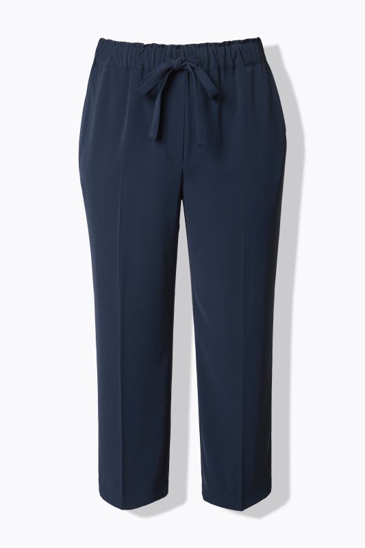 Pantalon 7/8 à pinces. Taille élastique