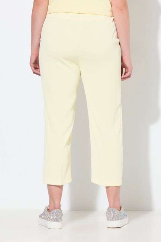 Pantalon 7/8 à pinces. Taille élastique