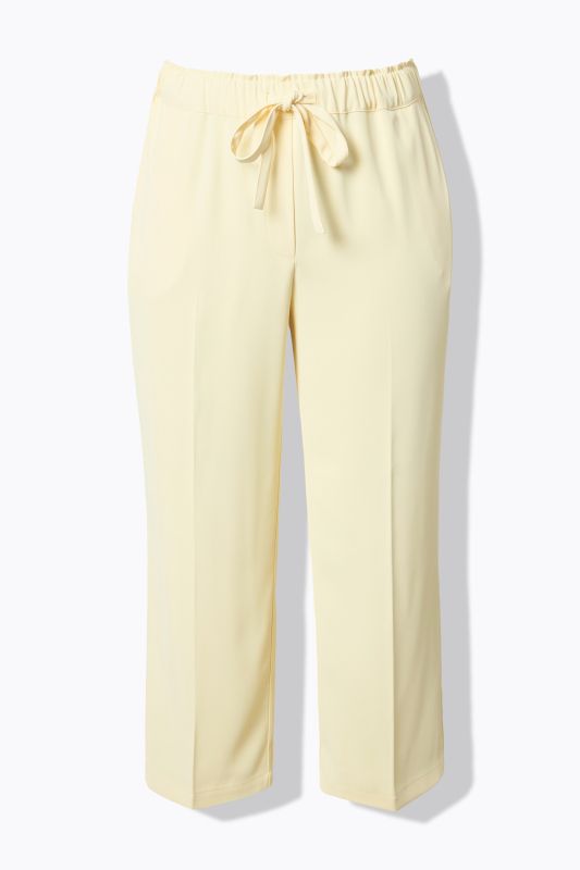 Pantalon 7/8 à pinces. Taille élastique