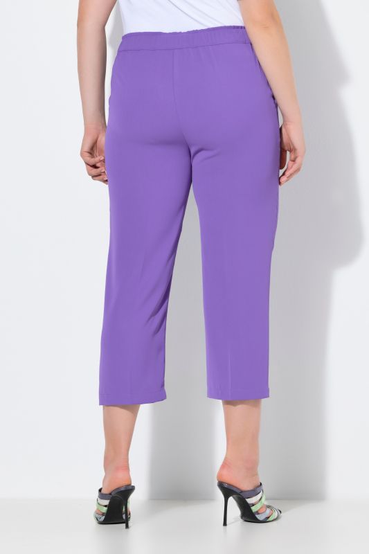 Pantalon 7/8 à pinces. Taille élastique