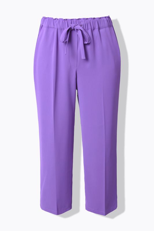 Pantalon 7/8 à pinces. Taille élastique